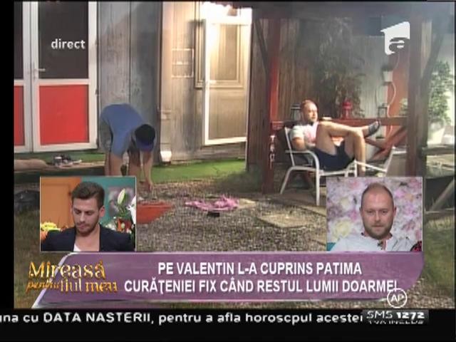 Pe Valentin l-a cuprins patima curăţeniei fix c&acirc;nd restul lumii doarme!