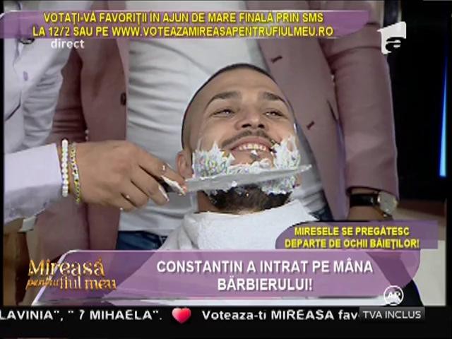 Bărbieritul mirelui. Constantin a intrat pe m&acirc;na lui Tudor!