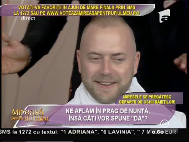 Bărbieritul mirelui. Eduard a intrat pe m&acirc;na lui Cătălin!