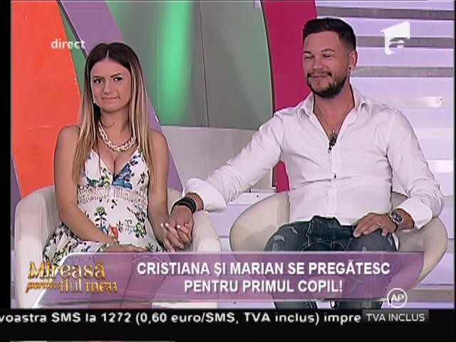 Cristiana şi Marian de la &rdquo;Mireasă pentru fiul meu&rdquo; au ales numele copilului