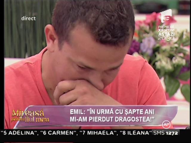 Emil: "&Icirc;n urmă cu şapte ani mi-am pierdut dragostea"