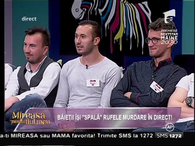 Băieţii şi-au "spălat" rufele murdare &icirc;n direct!