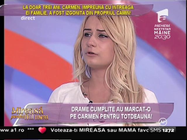 La doar trei ani, Carmen, &icirc;mpreună cu &icirc;ntreaga ei familie, a fost izgonită din propriul cămin!