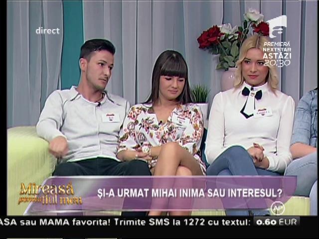 Bebe: "Andreea &icirc;şi doreşte un bărbat care să arate precum Mihai"