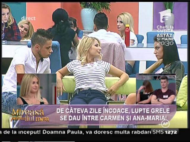 Lupte grele &icirc;ntre Carmen și Ana-Maria: &rdquo;Am simțit că vrea să mă facă geloasă!&rdquo;