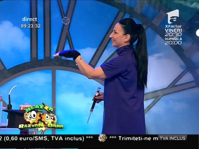 Claudia Stroe, spectacol unic cu baloane de săpun