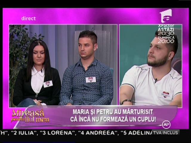 Marius: &rdquo;Maria și Petru se potrivesc, se completează unul pe celălalt&rdquo;