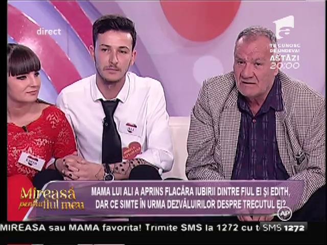Marin, tatăl lui Edith: "&Icirc;mi place de Ali, are cuvintele la el!