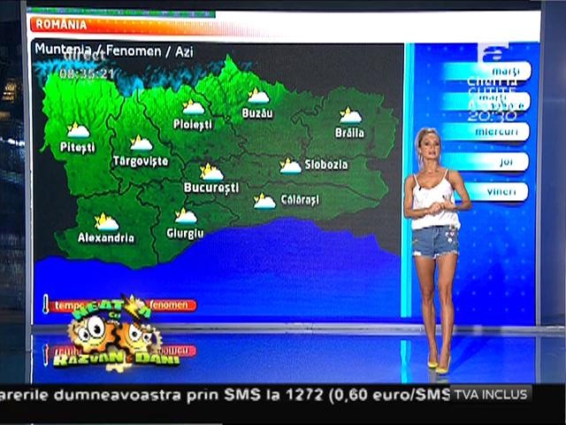 Continuăm săptăm&acirc;na cu vreme frumoasă şi din ce &icirc;n ce mai caldă