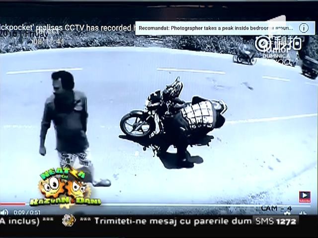 Smiley News: Hoţul cinstit, spectacol &icirc;n fața camerei de supraveghere