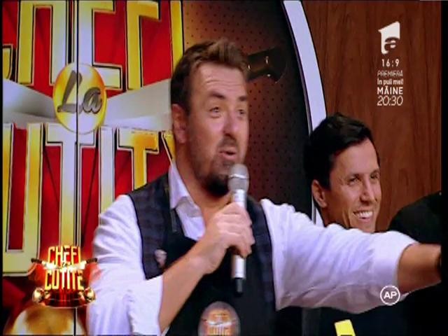 Horia Brenciu, spectacol &icirc;n platoul Chefi la Cuţite