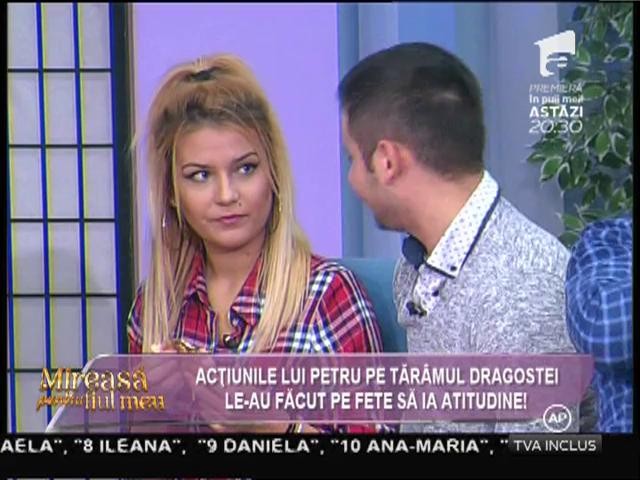 Petru: "Cu Maria m-am sărutat pe franţuzeşte, &icirc;nsă pe Carmen doar am pupat-o!"