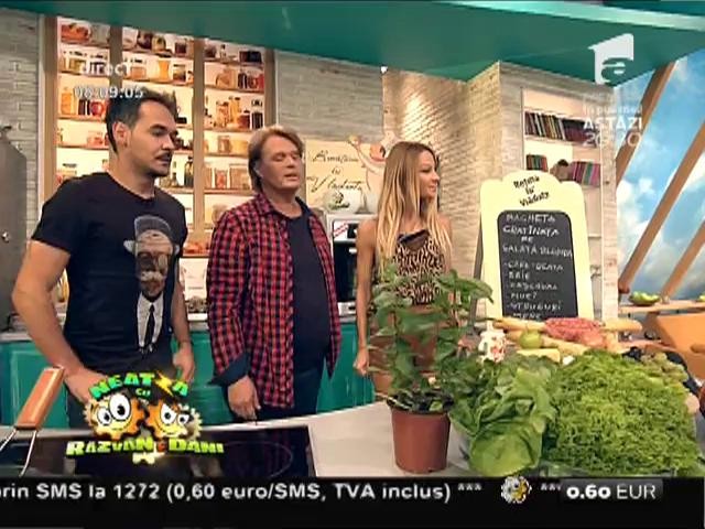 Reţeta lui Vlăduţ: "Baghetă gratinată pe salată blondă"