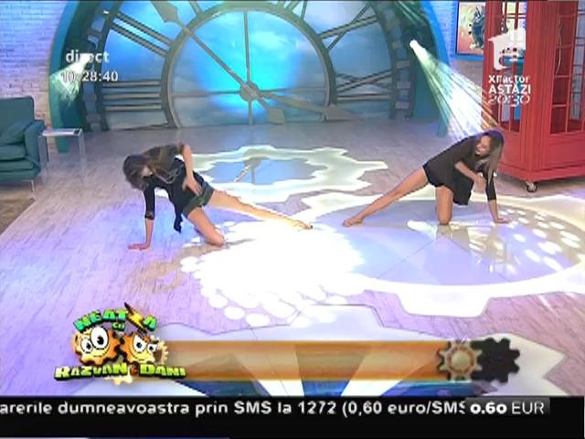 Alina Radu şi Diana Chira, demonstraţie de dans contemporan!