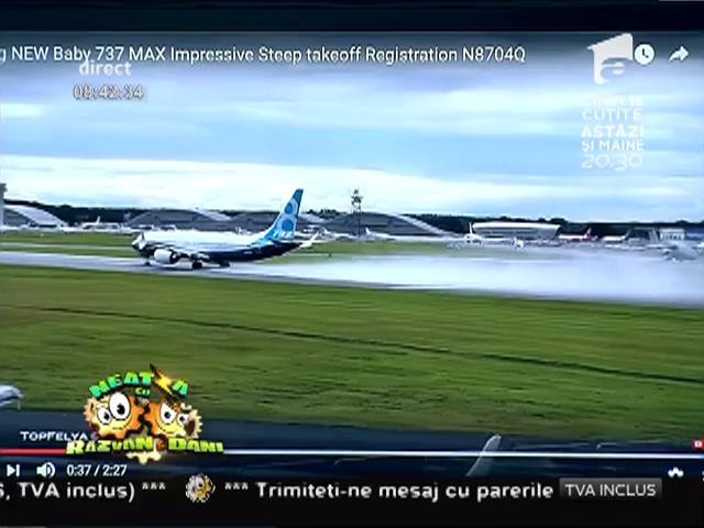 Smiley News: Boeing 737 MAX, decolare aproape verticală