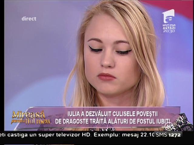 Iulia: "Dacă &icirc;i ceream fostului iubit socoteală pentru ceva, mă &icirc;njura!&rdquo;