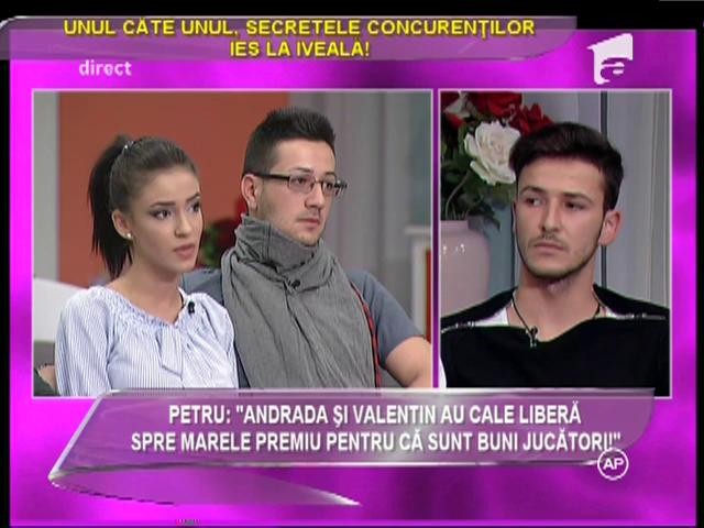 Petru de la "Mireasă pentru fiul meu!": "Andrada şi Valentin au cale liberă spre marele premiu pentru că sunt buni jucători"