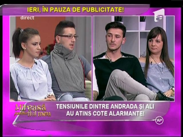 Tensiunile dintre Andrada şi Ali au atins cote alarmante!