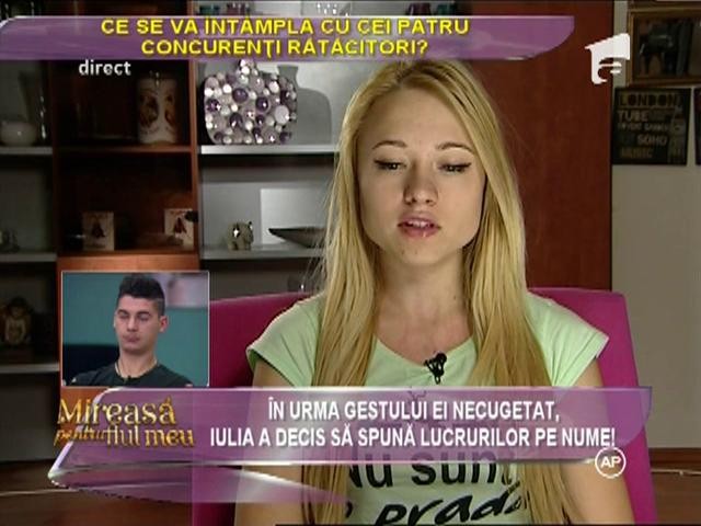 Iulia de la "Mireasă pentru fiul meu", după ce a sărit gardul: "Sunt dezamăgită de Edith, r&acirc;dea c&acirc;nd săream gardul"