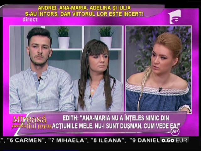 Edith de la "Mireasă pentru fiul meu": "Ana-Maria nu a inteles nimic din acţiunile mele, nu-i sunt duşman, cum vede ea!"