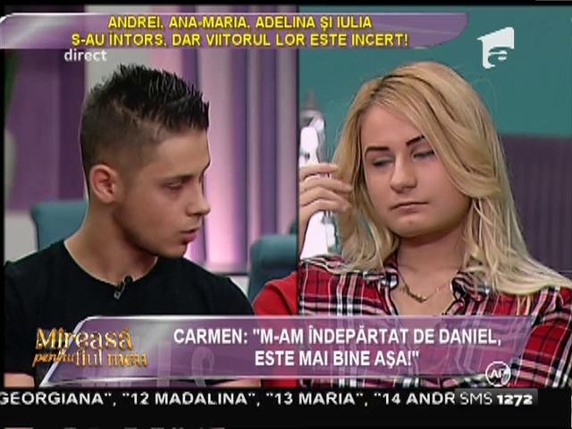 Carmen de la "Mireasă pentru fiul meu": "M-am &icirc;ndepărtat de Daniel, este mai bine aşa!"