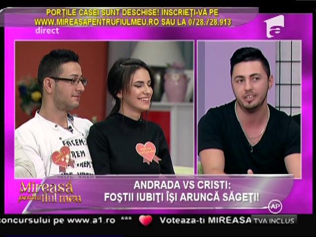 Foştii iubiţi, Andrada şi Cristi, şi-au aruncat săgeţi! &bdquo;Am fost &icirc;ntr-un mall, am luat un inel și am cerut-o de nevastă. A spus NUUU!&rdquo;