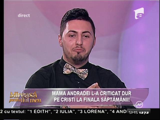 Valentin pare extrem de afectat de conflictul dintre Andrada şi fostul ei iubit!