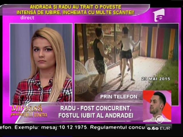 Radu, fostul iubit al Andradei: "Andrada să nu-l mai blameze pe Cristi"