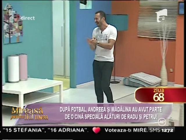Andreea şi Mădălina au avut parte de o cină specială alături de Radu şi Petru!