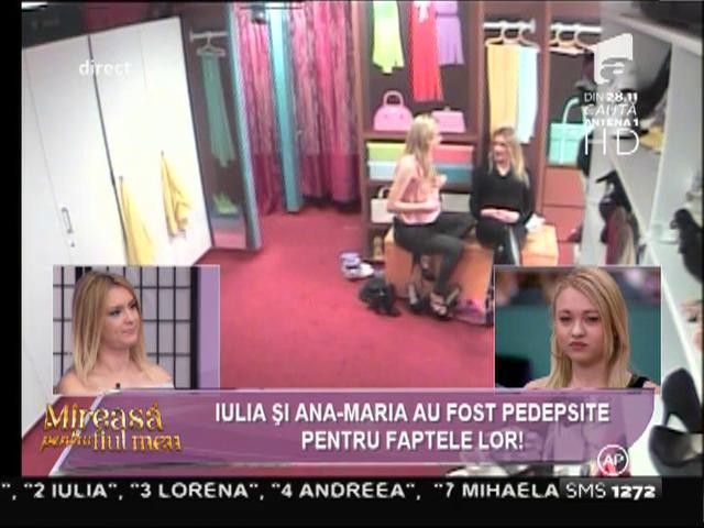 Iulia și Ana-Maria au fost pedepsite: &rdquo;Așa și... nu-mi pasă!&rdquo;