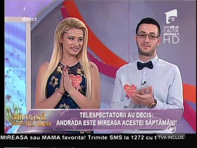Andrada a fost desemnată "Mireasa Săptăm&acirc;nii"