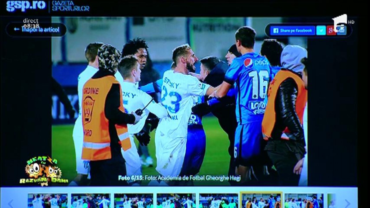 Smiley news: Gheorghe Hagi, atacat de un jucător