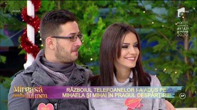 Fanii "Mireasă pentru fiul meu" sunt şocaţi! Războiul telefoanelor face ravagii în rândul cuplurilor! Mihaela şi Mihai, la un pas de despărţire: "E un joc totul!"