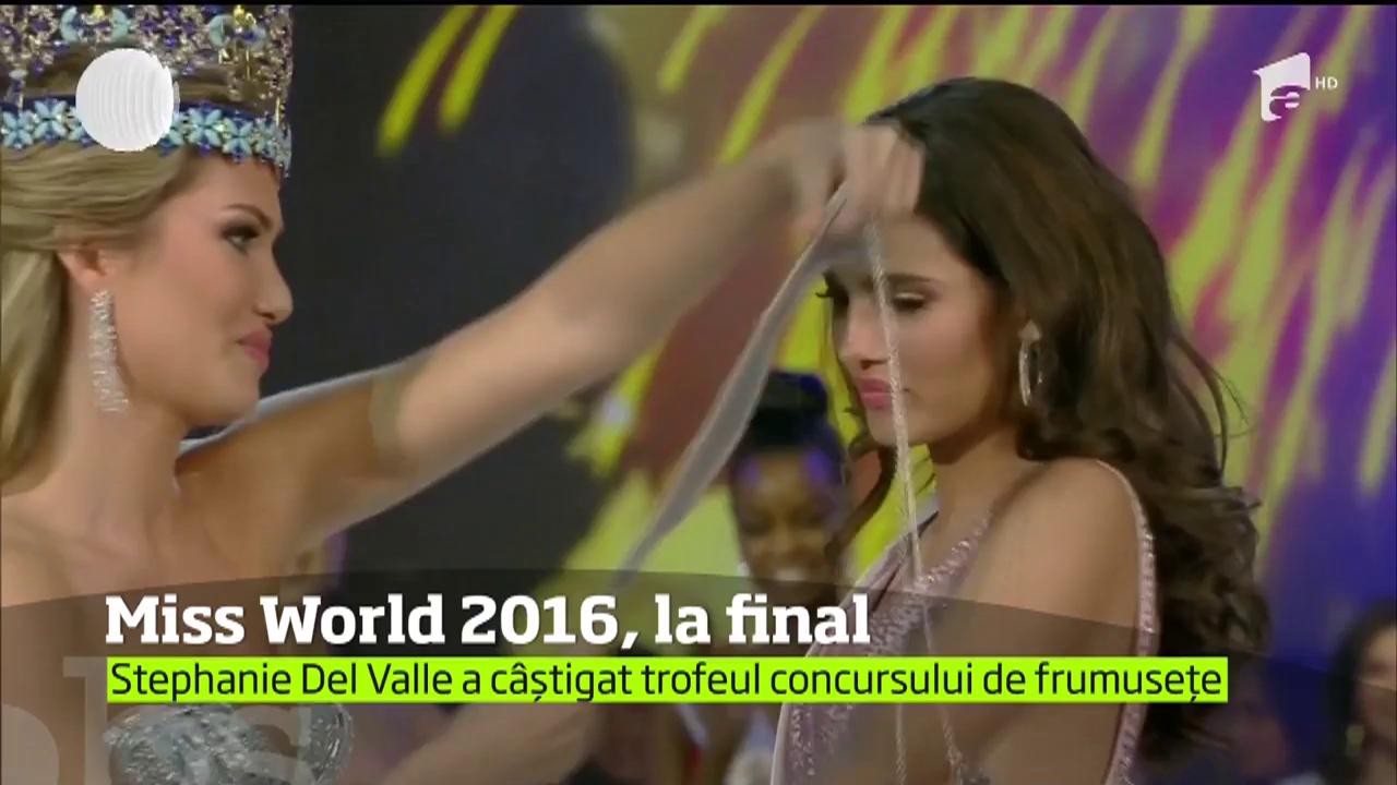 Domnilor, puţină atenţie! Faceţi cunoştinţă cu Miss World 2016. Portoricanca Stephanie Del Valle e cea mai frumoasă femeie din lume