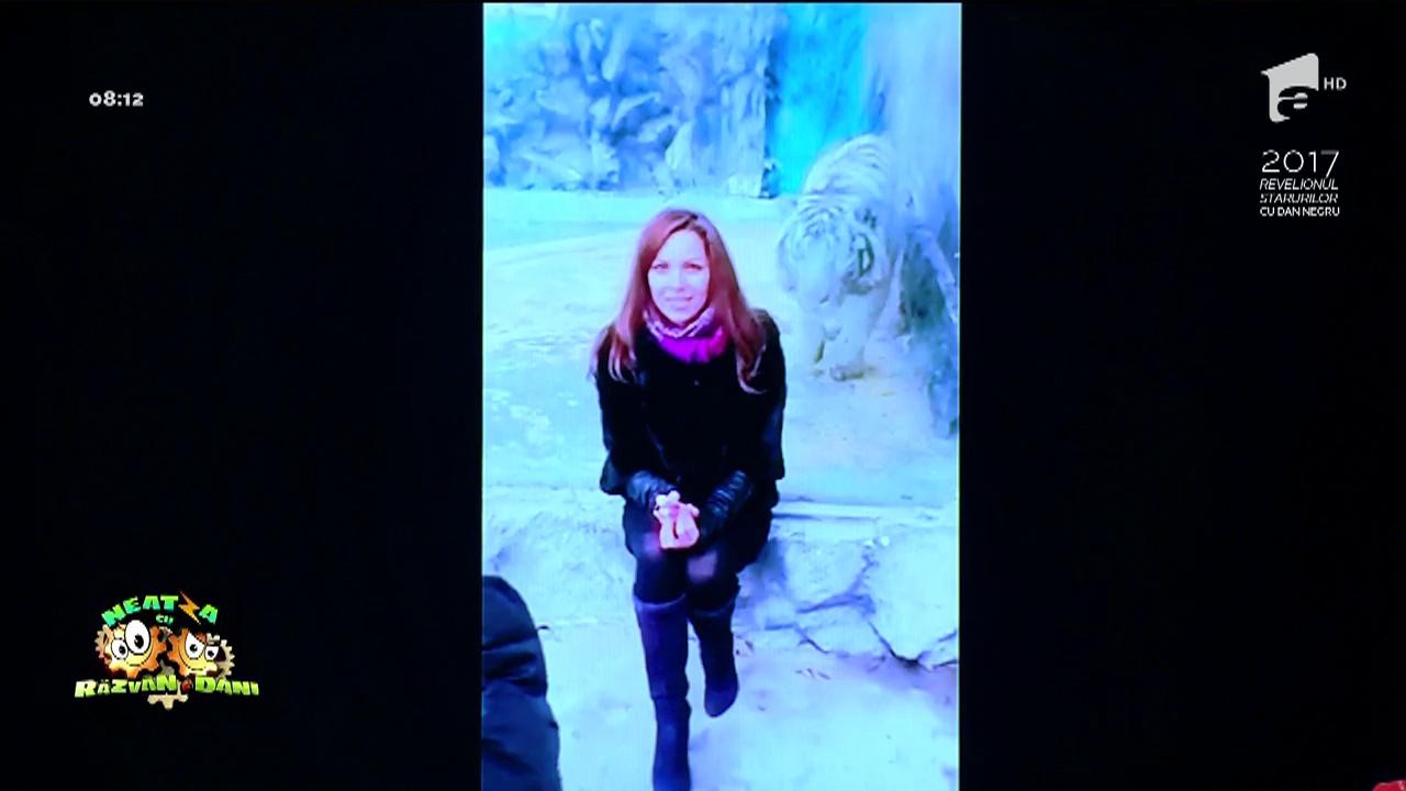 Smiley News: Atacată de un tigru uriaș, &icirc;n timp ce-și făcea o poză!