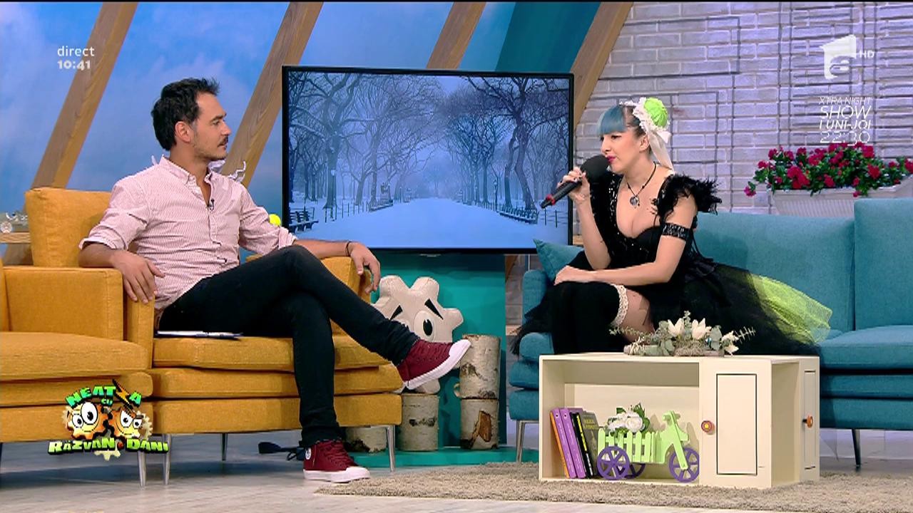 O păpuşică extrem de sexy! Alyanna Lu a făcut furori &icirc;n platoul "Neatza"