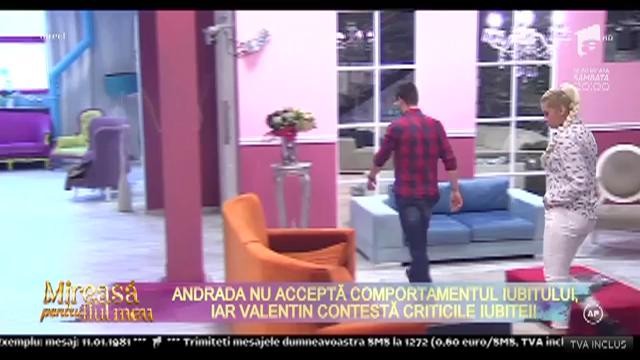 Andrada de la "Mireasă pentru fiul meu" vrea să plece din competiţie odată cu logodnicul ei, Valentin