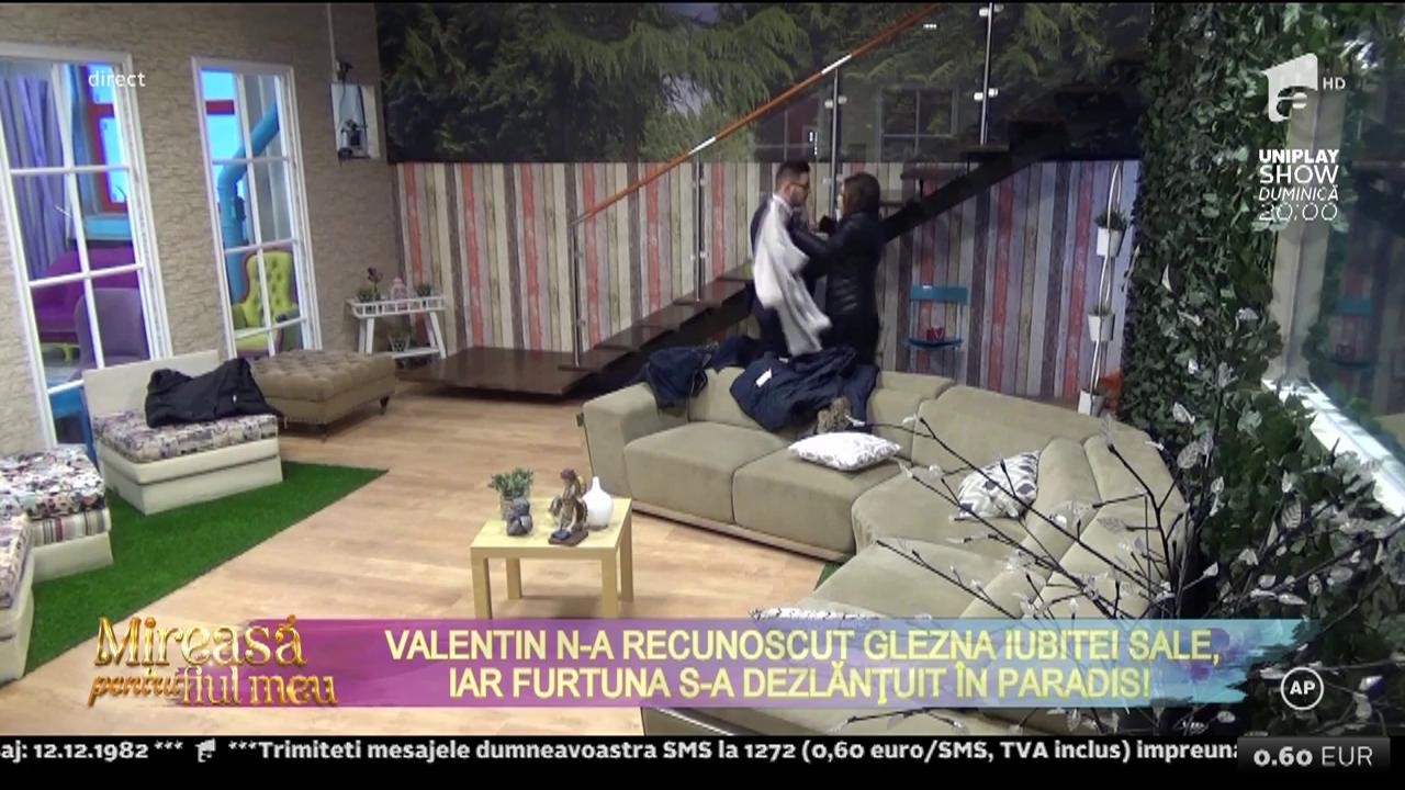 Valentin nu a recunoscut glezna iubitei sale, iar furtuna s-a dezlănțuit &icirc;n paradis!