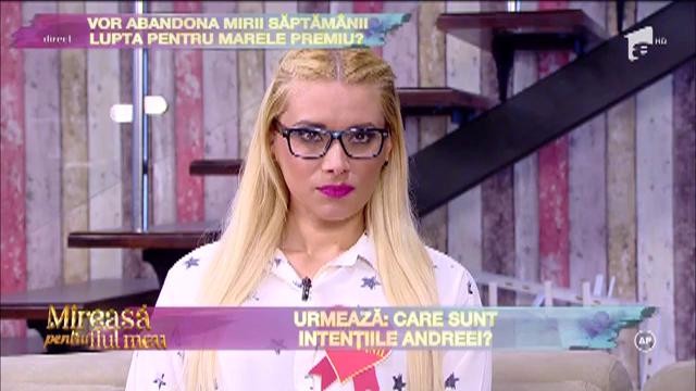 Andreea este încă nesigură de rămânerea în competiţie!