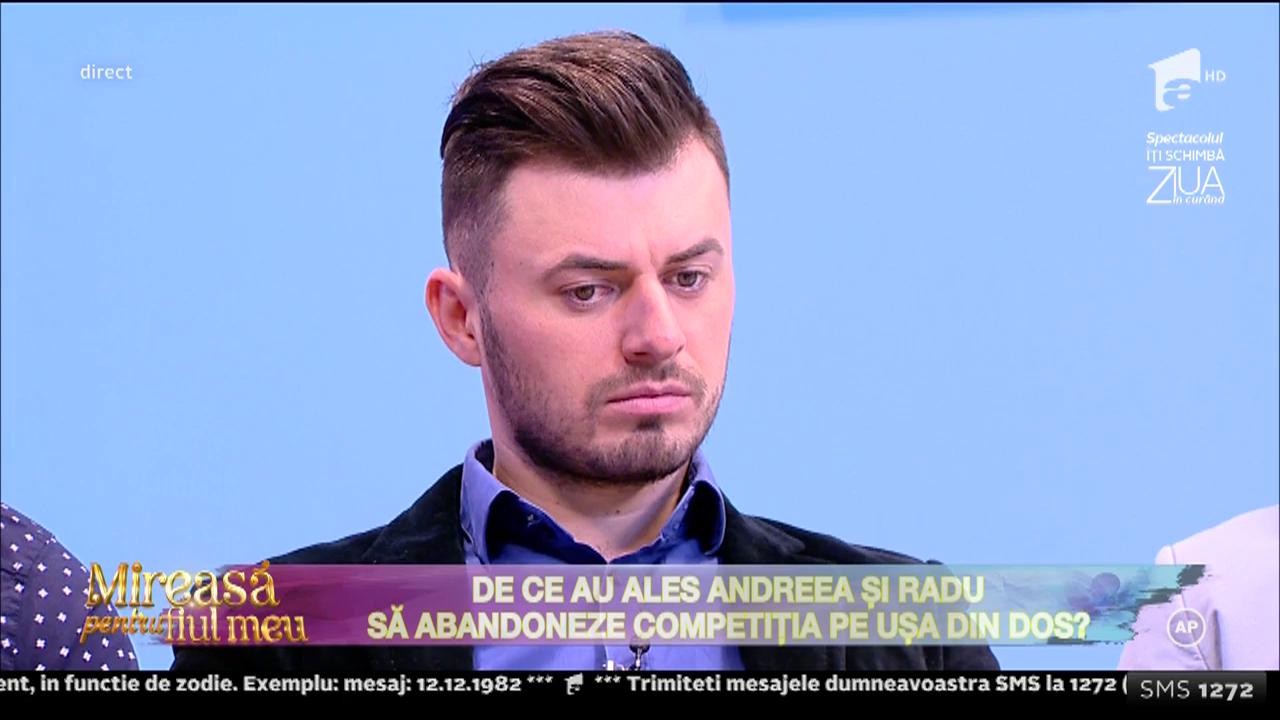 Şoc! Andreea şi Radu, mirii săptăm&acirc;nii, au abandonat competiţia!