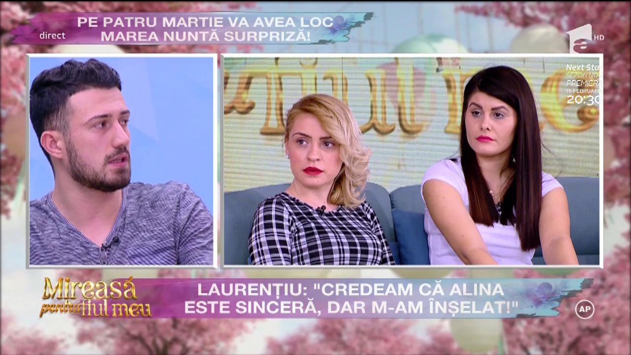 Laurențiu: ”Credeam că Alina este sinceră, dar m-am înșelat”