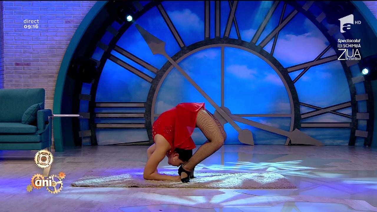 Amra a realizat un număr extrem de contorsionism la Neatza!