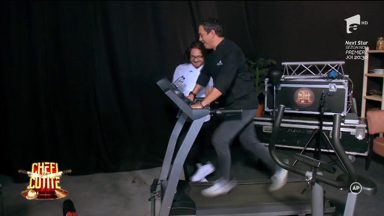 Antrenament &icirc;n viteză! Chef Sorin Bontea vrea să slăbească &icirc;ntr-un timp record