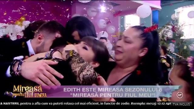 Edith câștigă marele premiu din sezonul șase ”Mireasă pentru fiul meu”!