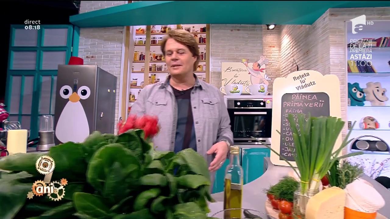 Reţeta lui Vlăduţ: "P&acirc;inea primăverii" cu spanac