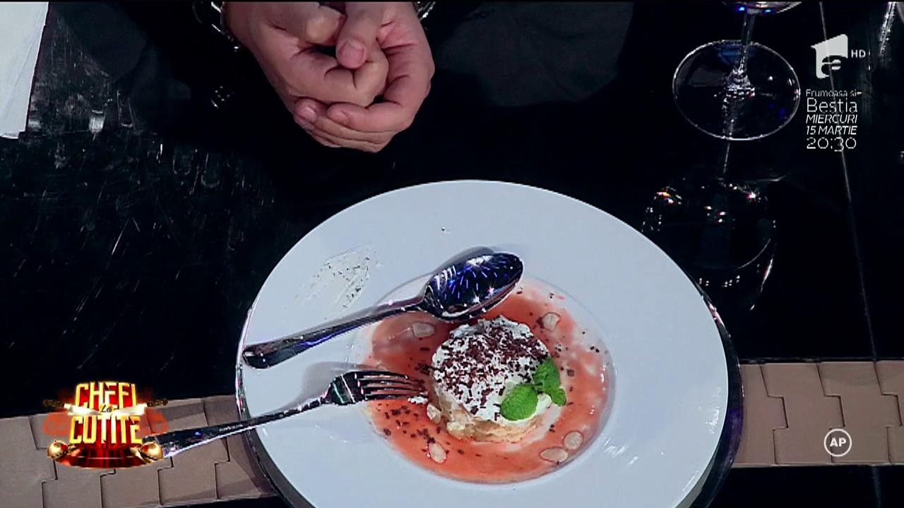 Cei trei chefi, nemulțumiți de desertul din farfurii "Dacă nu e bun, &icirc;l măn&acirc;ncă Măciucă"