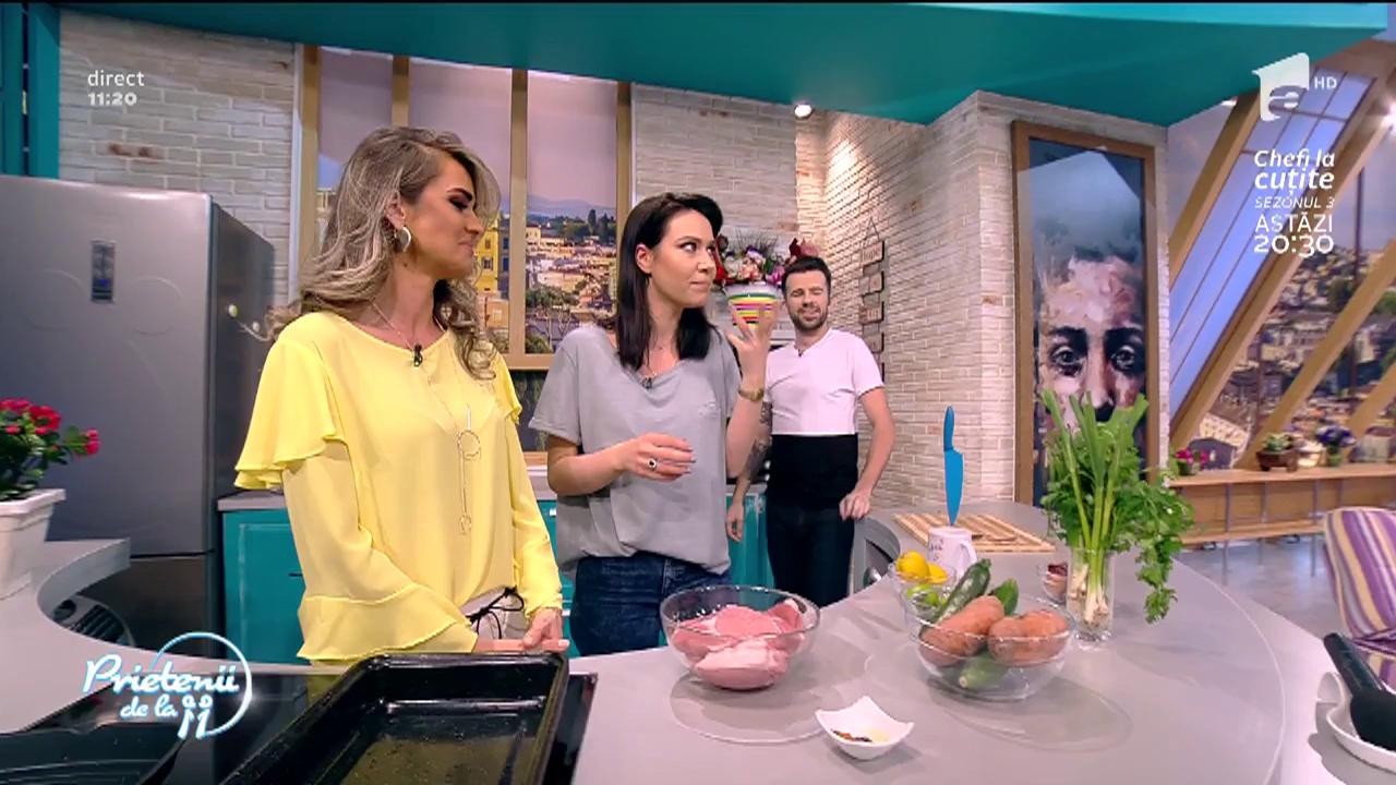Andreea Moldovan gătește "Cotlet de porc cu cartof dulce și Zucchini"