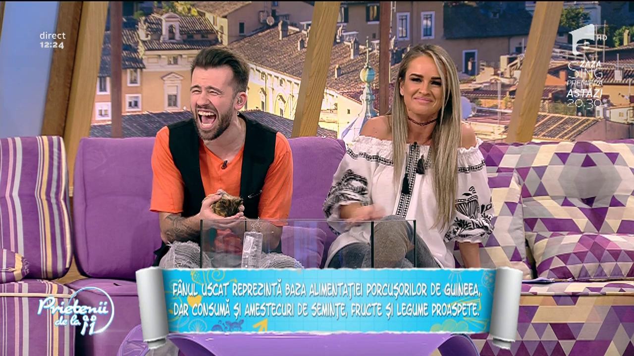 Diana Munteanu, speriată in direct! Vedeta a țipat și a sărit ca arsă de pe canapea!