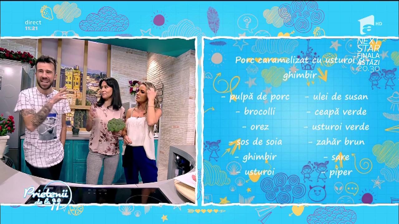 Porc caramelizat cu usturoi și ghimbir, o rețetă deosebit de delicioasă