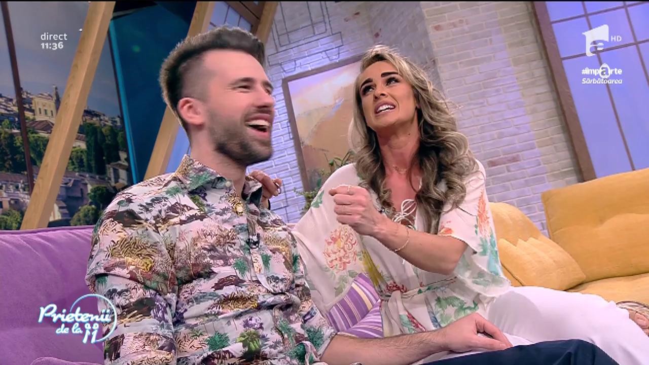 Diana Munteanu a primit un cadou de la Florin Ristei."Ești cel mai bun coleg din lume!" Cel mai darnic Iepuraș!